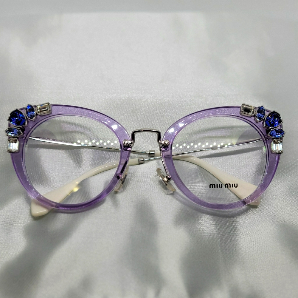 Miu Miu Purple Frame w Stones